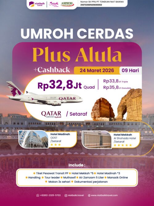 Umroh Cerdas Plus Al-Ula 24 Maret 2026