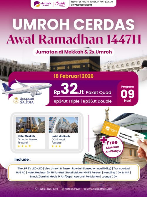Umroh Awal Ramadhan 18 Februari 2026