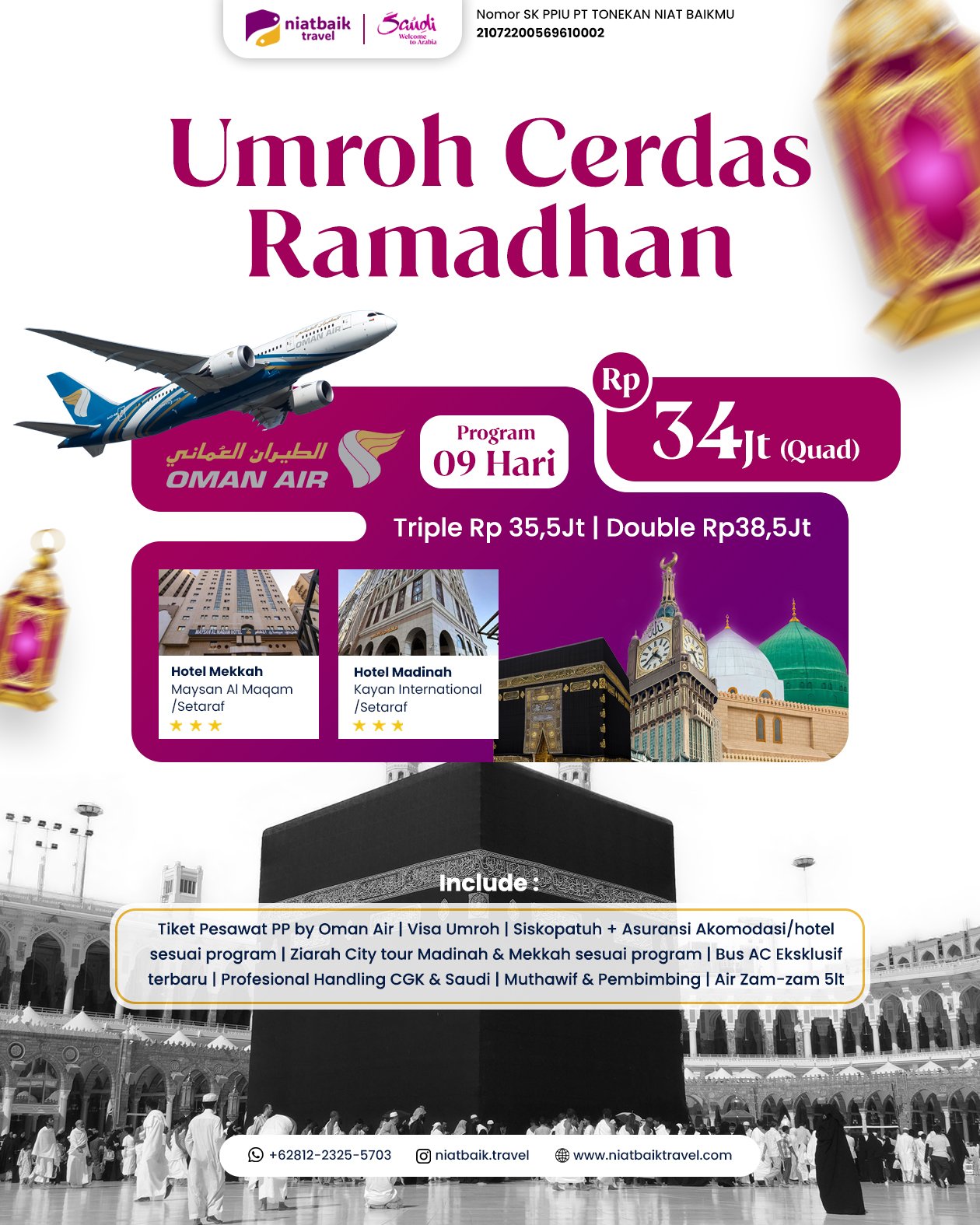 Umroh Cerdas Ramadhan 19 Februari 2026