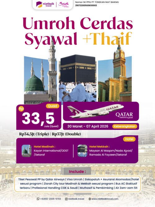 Umroh Cerdas Syawal 30 Maret 2026