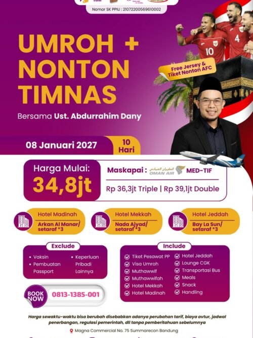 Umroh + Nonton Timnas Bersama Ust. Abdurrahim Dany